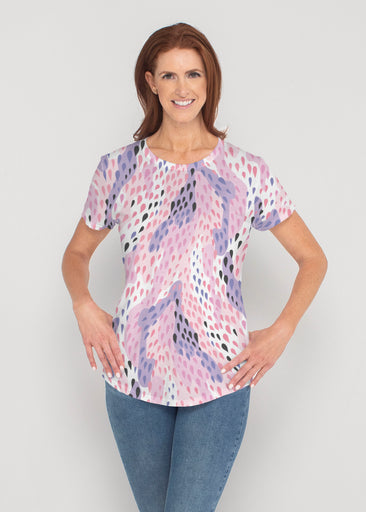 Spring Rain (14268) ~ Contoured Tri-Blend Scoop Tee
