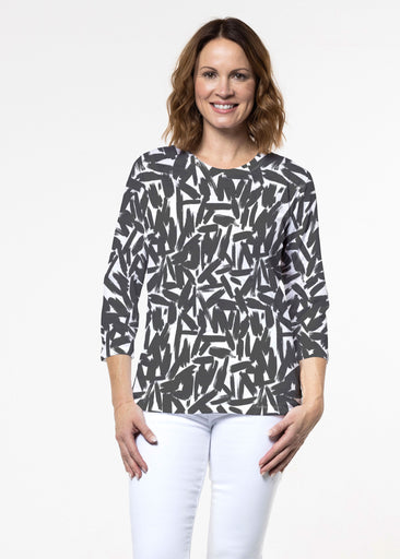 Pick Up Sticks (14300) ~ Signature 3/4 Sleeve Crew Neck Top