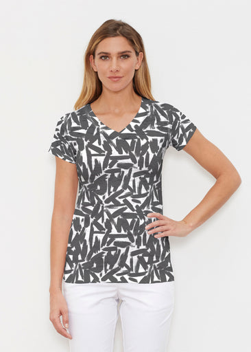 Pick Up Sticks (14300) ~ Signature Cap Sleeve V-Neck Shirt