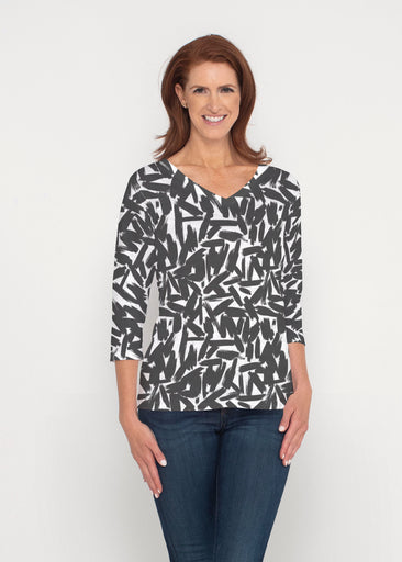 Pick Up Sticks (14300) ~ Signature 3/4 Sleeve V-Neck Top