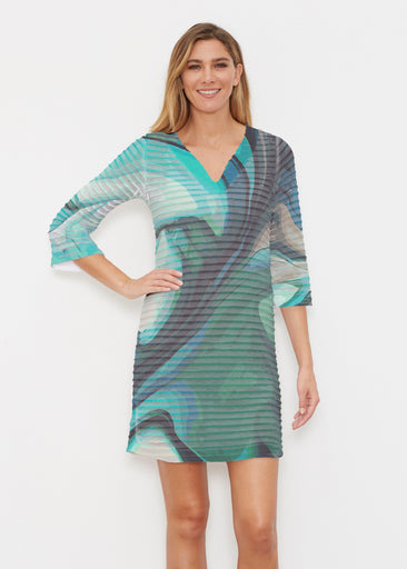 Stella (14313) ~ Banded 3/4 Sleeve Dress