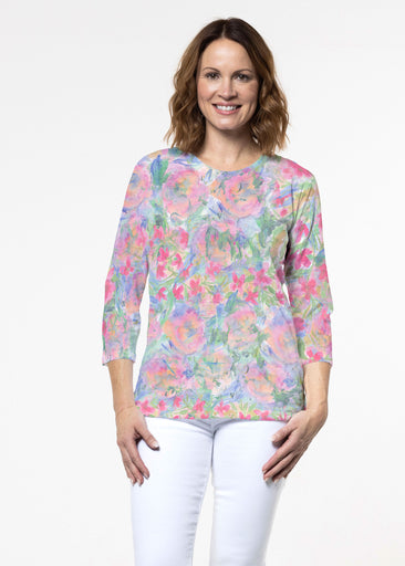 Penelope (17255) ~ Signature 3/4 Sleeve Crew Neck Top