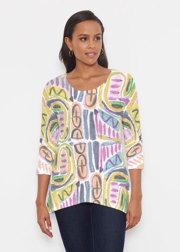 Musical Dance (17263) ~ Katherine Hi-Lo Thermal Tunic