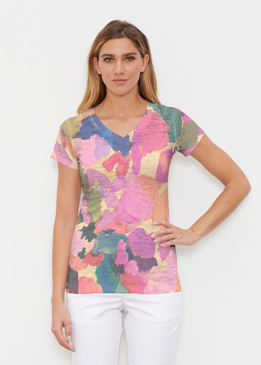 Hopscotch (17269) ~ Signature Cap Sleeve V-Neck Shirt