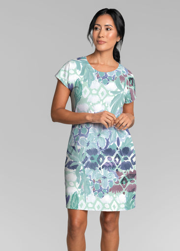 Bali Minty Blue (17291) ~ Lucy Tee Dress