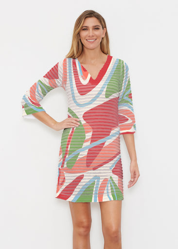 Boomerang (17292) ~ Banded 3/4 Sleeve Dress