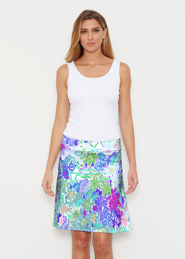 Floral Graffiti (19210) ~ Silky Brenda Skirt 21 inch
