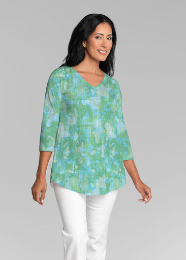 Bali Batik (26003) ~ V-neck Flowy Tunic