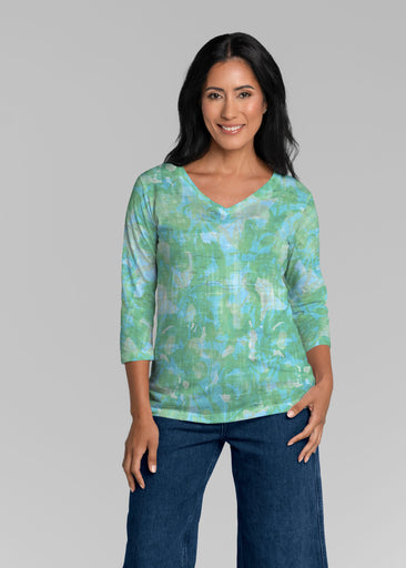 Bali Batik (26003) ~ Signature 3/4 Sleeve V-Neck Top