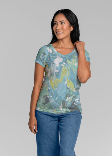 Rain forest Splash (26005) ~ Short Sleeve Scoop Shirt