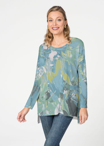 Rain forest Splash (26005) ~ Slouchy Butterknit Top