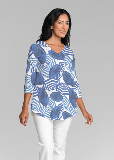 Summer Pop (26006) ~ V-neck Flowy Tunic