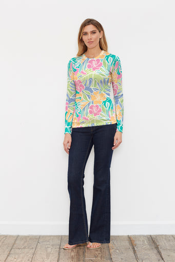 Surfin Safari (26034) ~ Butterknit Long Sleeve Crew Top