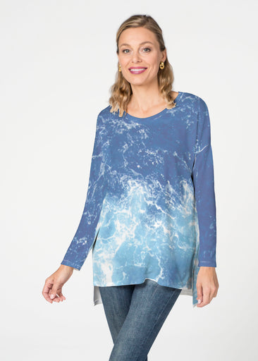 Sea Blue (5098) ~ Slouchy Butterknit Top