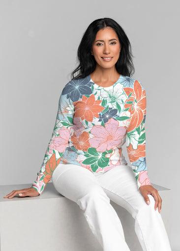 Polly Multi (5272) ~ Thermal Long Sleeve Crew Shirt