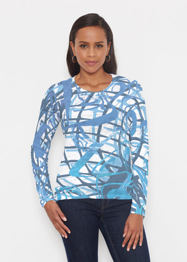 Infinite Blue (5273) ~ Signature Long Sleeve Crew Shirt