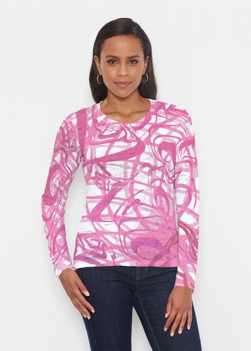 Infinite Pink (5276) ~ Signature Long Sleeve Crew Shirt