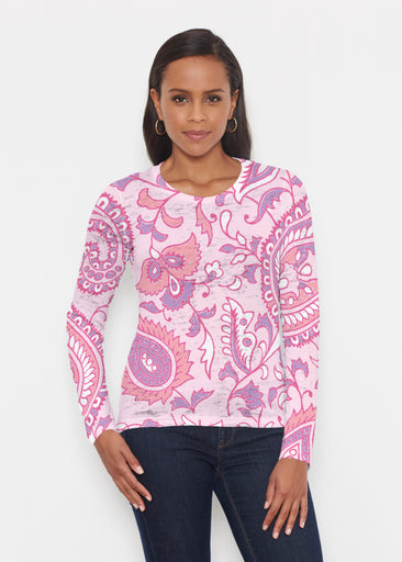 Serena Peach (7456) ~ Signature Long Sleeve Crew Shirt