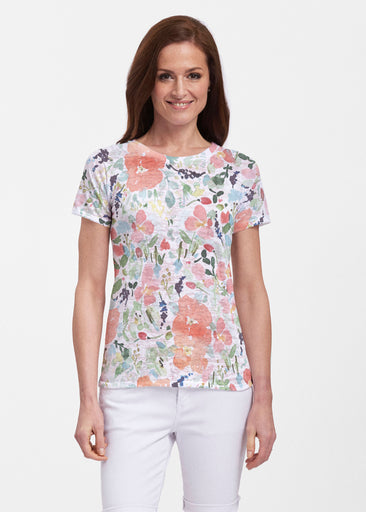 Summer Dreams (7939) ~ Sheer Short Sleeve Crew Shirt