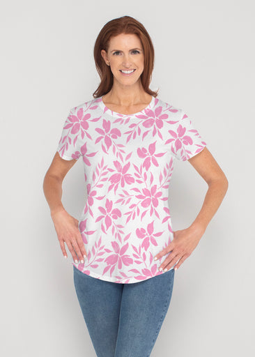 Botanical Pink (8025) ~ Contoured Tri-Blend Scoop Tee