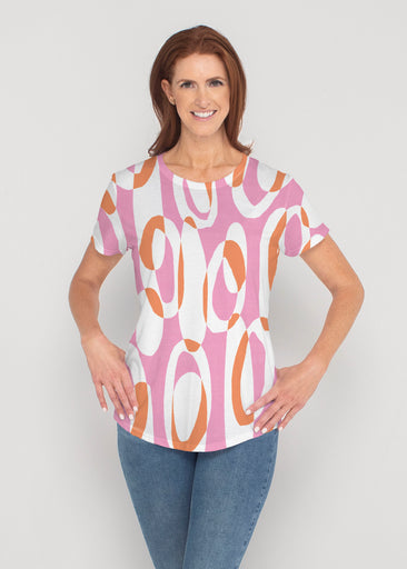 Loop ta Loop Pink (8085) ~ Contoured Tri-Blend Scoop Tee