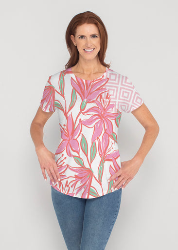 A lot of Lillies (8088) ~ Contoured Tri-Blend Scoop Tee