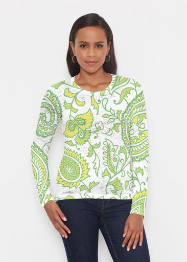 Serena Lime (8186) ~ Signature Long Sleeve Crew Shirt