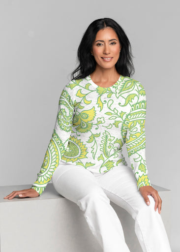 Serena Lime (8186) ~ Thermal Long Sleeve Crew Shirt