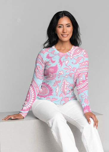 Serena Pink (8187) ~ Thermal Long Sleeve Crew Shirt