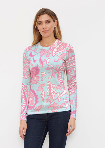 Serena Pink (8187) ~ Butterknit Long Sleeve Crew Top