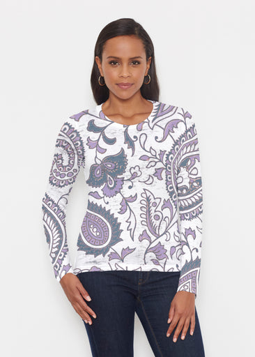 Serena Purple (8188) ~ Signature Long Sleeve Crew Shirt