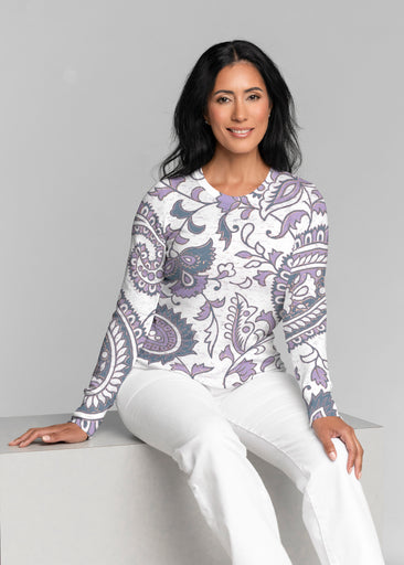 Serena Purple (8188) ~ Thermal Long Sleeve Crew Shirt