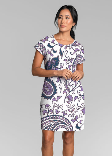 Serena Purple (8188) ~ Lucy Tee Dress