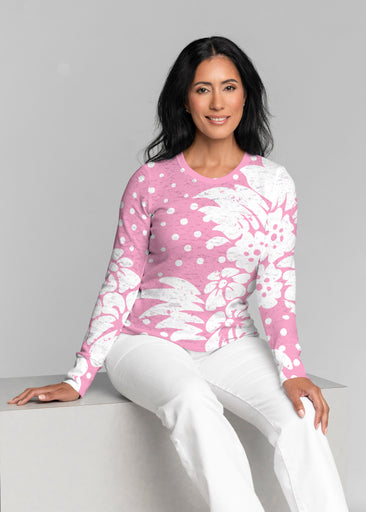 Carlotta Pink (8194) ~ Thermal Long Sleeve Crew Shirt