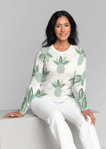 Honolulu Mint (8201) ~ Thermal Long Sleeve Crew Shirt