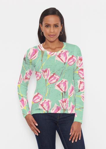 La La Mint (8202) ~ Signature Long Sleeve Crew Shirt