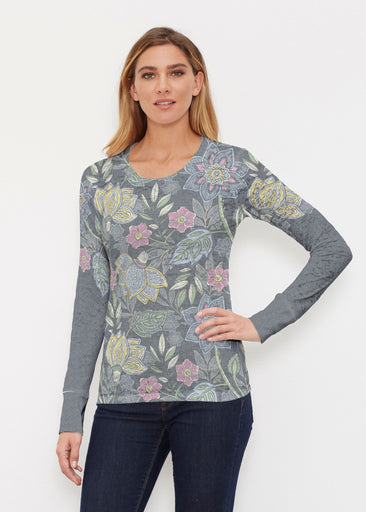 Isabellas Garden (13410) ~ Thermal Long Sleeve Crew Shirt