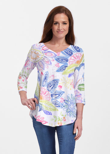 Summertime (13421) ~ Signature V-neck Flowy Tunic