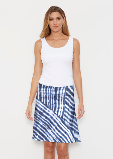 Tie-Dye Ripple (14183) ~ Silky Brenda Skirt 21 inch
