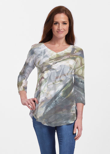 Annaleise (15055) ~ V-neck Flowy Tunic