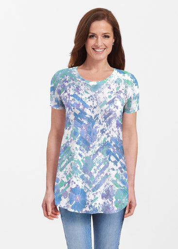 Capizee (16231) ~ Short Sleeve Butterknit tunic