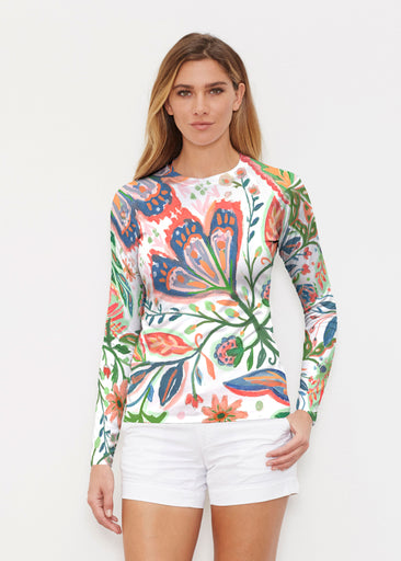 Spring Fantasy Pink (17225) ~ Long Sleeve Rash Guard