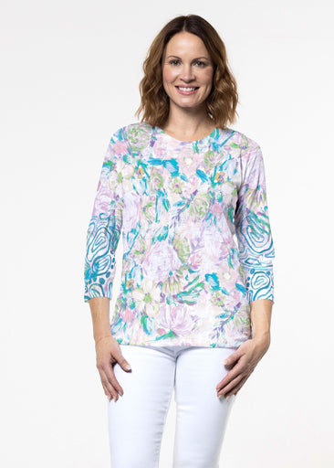 GiGi (17251) ~ Signature 3/4 Sleeve Crew Neck Top