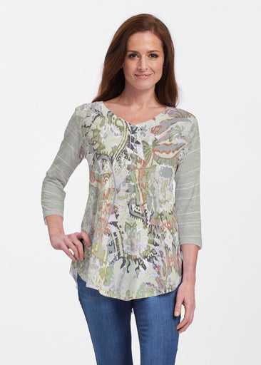 Jungle Escape (19156) ~ Signature V-neck Flowy Tunic