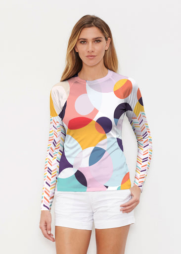 Marble Chevron (25065) ~ Long Sleeve Rash Guard