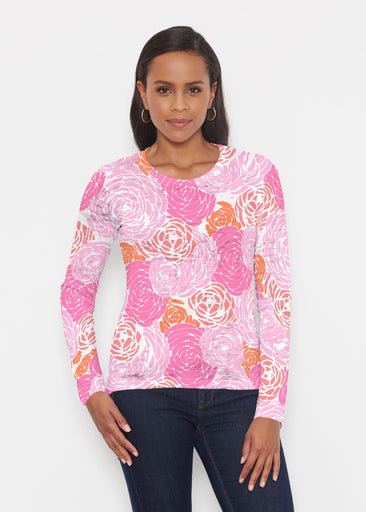 Chrysanthemum Pink (4074) ~ Signature Long Sleeve Crew Shirt