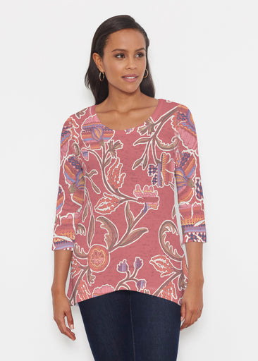Patterns At Play Apricot (7826) ~ Katherine Hi-Lo Thermal Tunic
