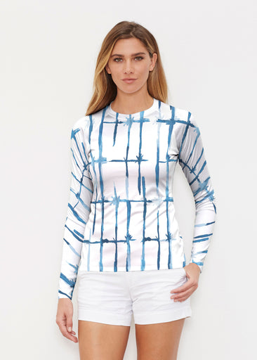 Knotted Tie Dye (7844) ~ Long Sleeve Rash Guard