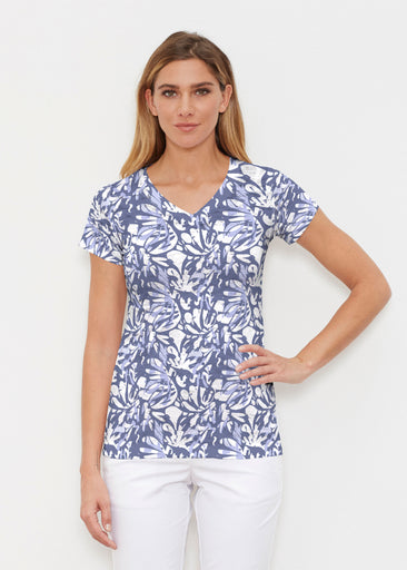 Camouflage Dots (7879) ~ Signature Cap Sleeve V-Neck Shirt
