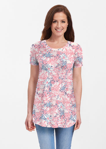 Tulips are Back (7880) ~ Short Sleeve Butterknit tunic
